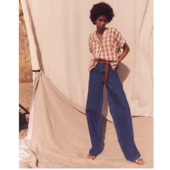 Madewell Super Wide Leg Jeans in Airley Wash Workwear Edition Size28 #ND544 - Picture 10 of 11